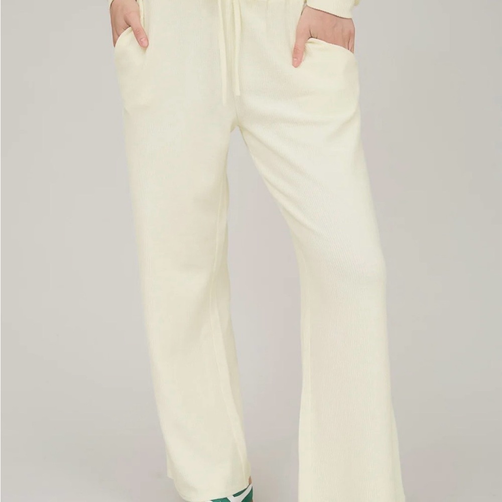 ACID WASHED RIBBED PATTERN TONES LOUNGE 2 PC SET - Picture 8 of 8